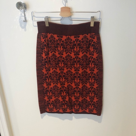 Anthropologie Damask Knit Skirt - Picture 1 of 1